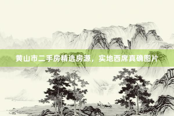 黄山市二手房精选房源，实地西席真确图片